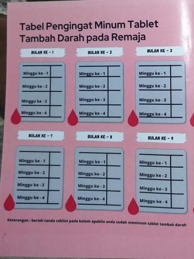 Pentingnya Tablet Tambah Darah (TTD) Bagi Remaja Putri